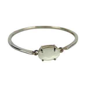 Silver‎ Gemstone Bangle Bracelet – Elegant & Minimalist Design